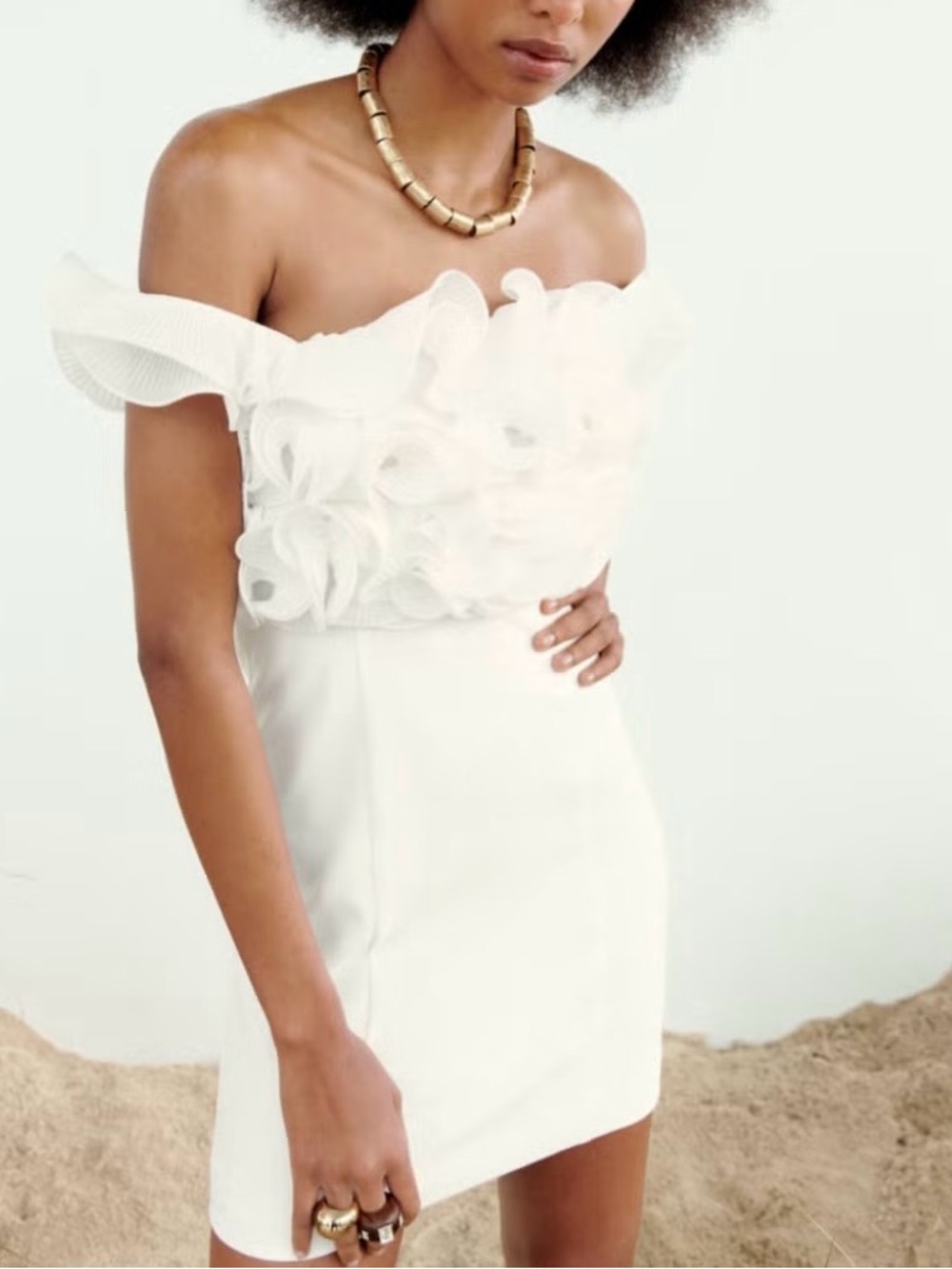 Zara - Beautiful mini dress with ruffles